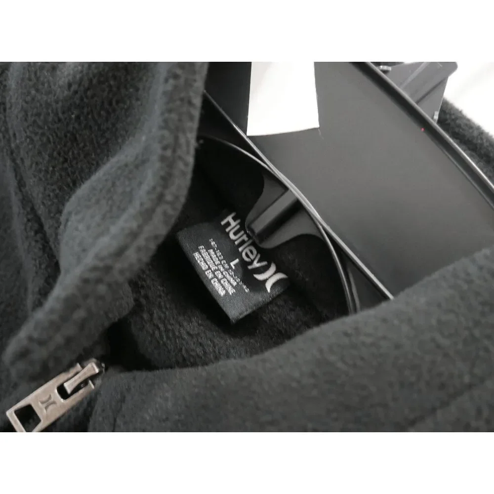 Hurley Kids Black Fleece Jacket Size L